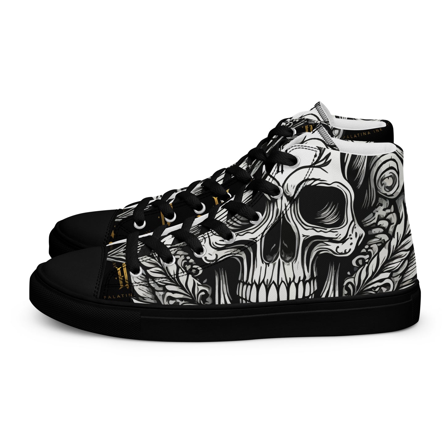 Sneakers for men "Monochrome Skull"