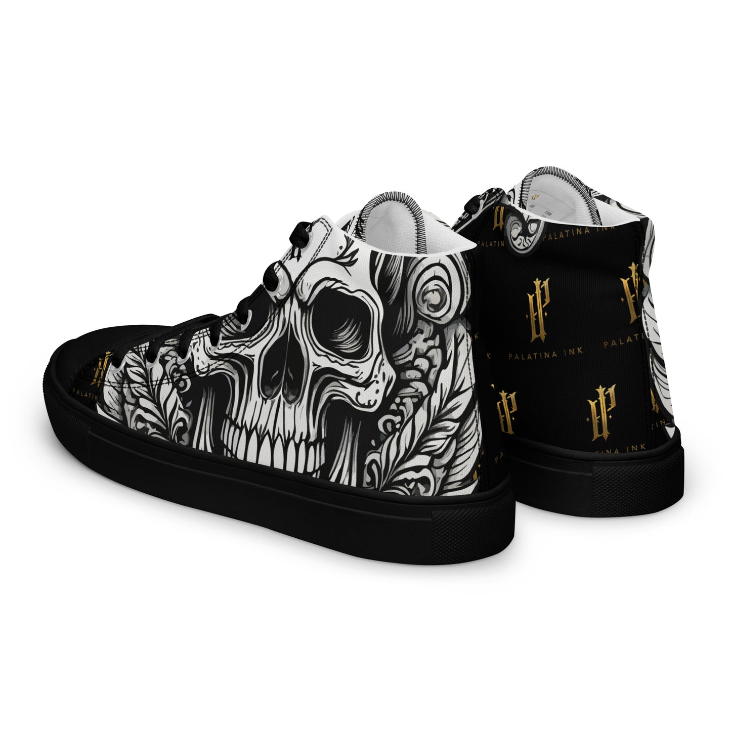Sneakers for men "Monochrome Skull"