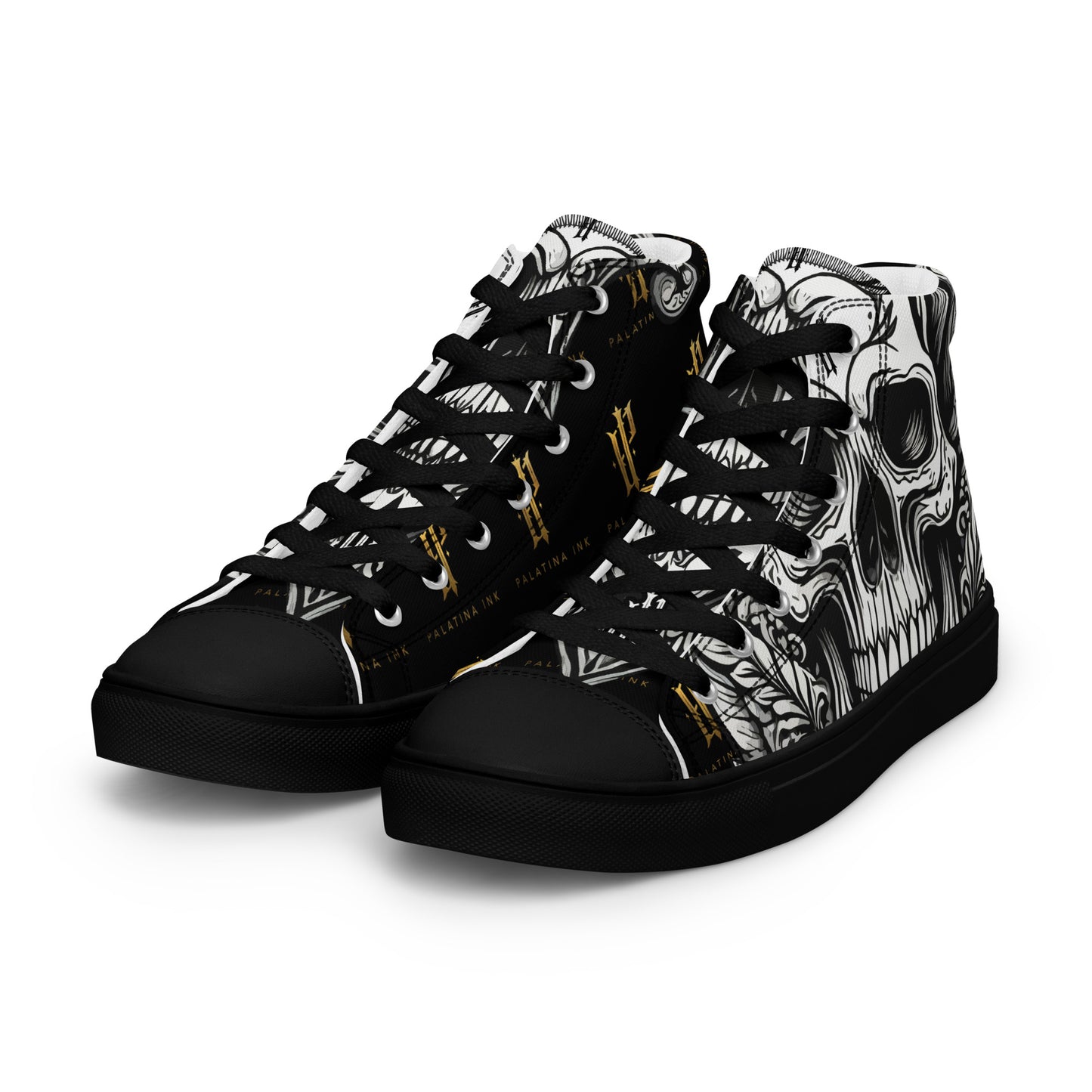 Sneakers for men "Monochrome Skull"