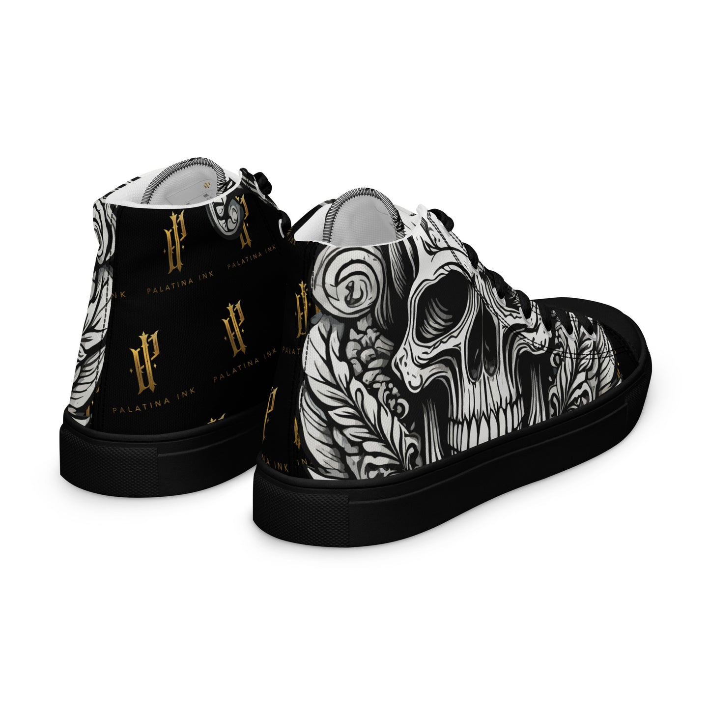 Sneakers for men "Monochrome Skull"
