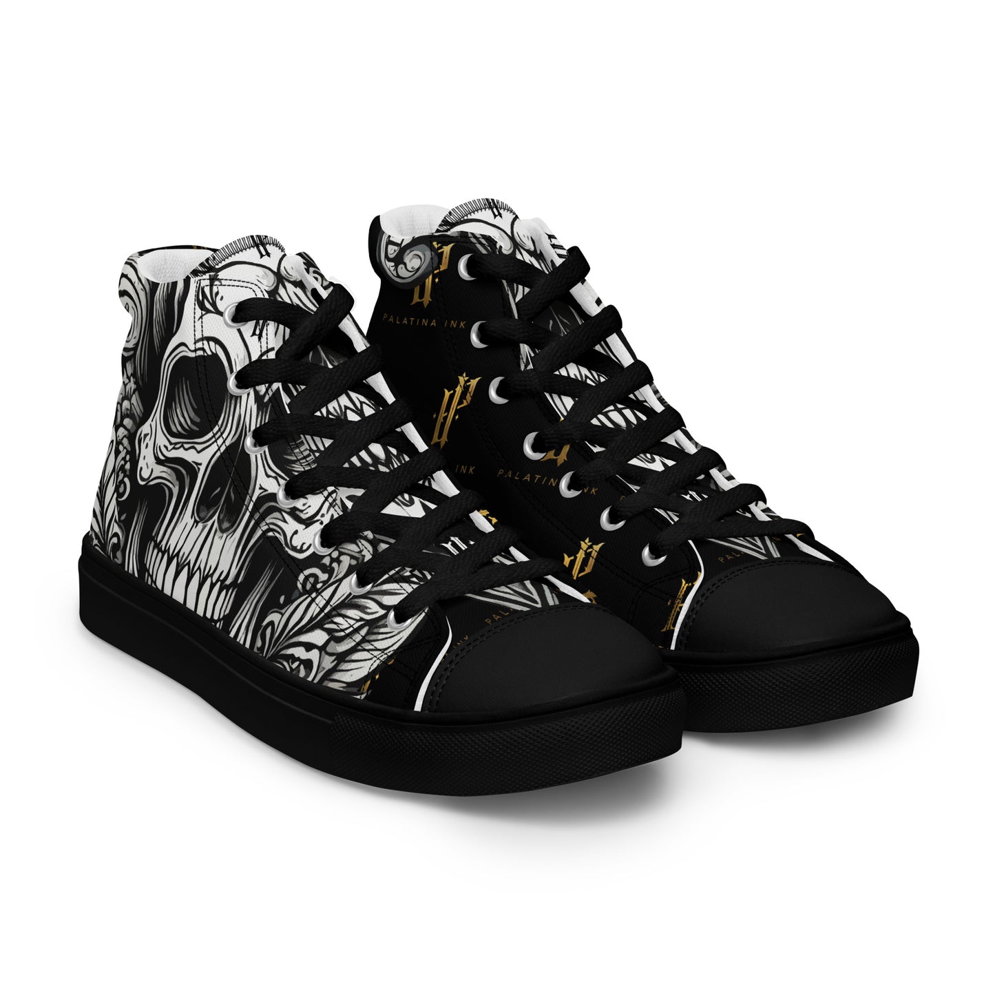 Sneakers for men "Monochrome Skull"