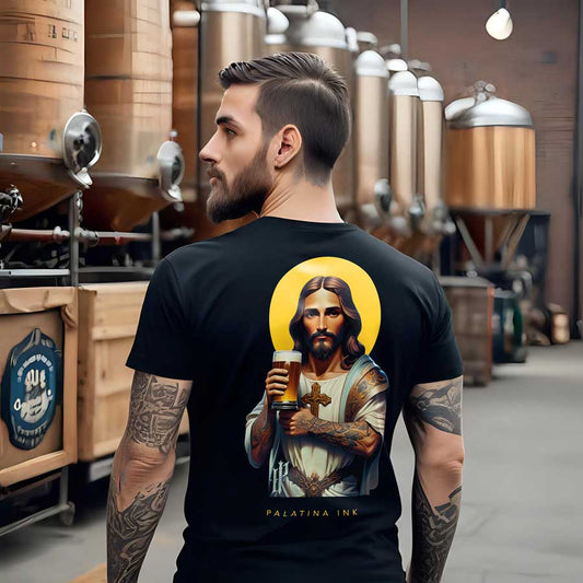 T-Shirt für Männer „Holy Hops“ Bier  - Palatina Ink