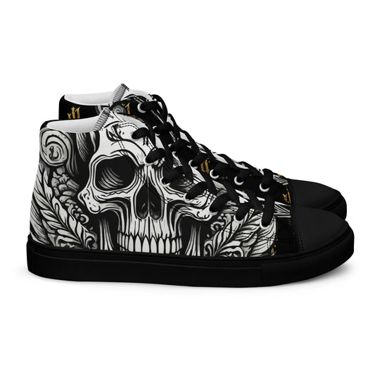 Sneakers for men "Monochrome Skull"