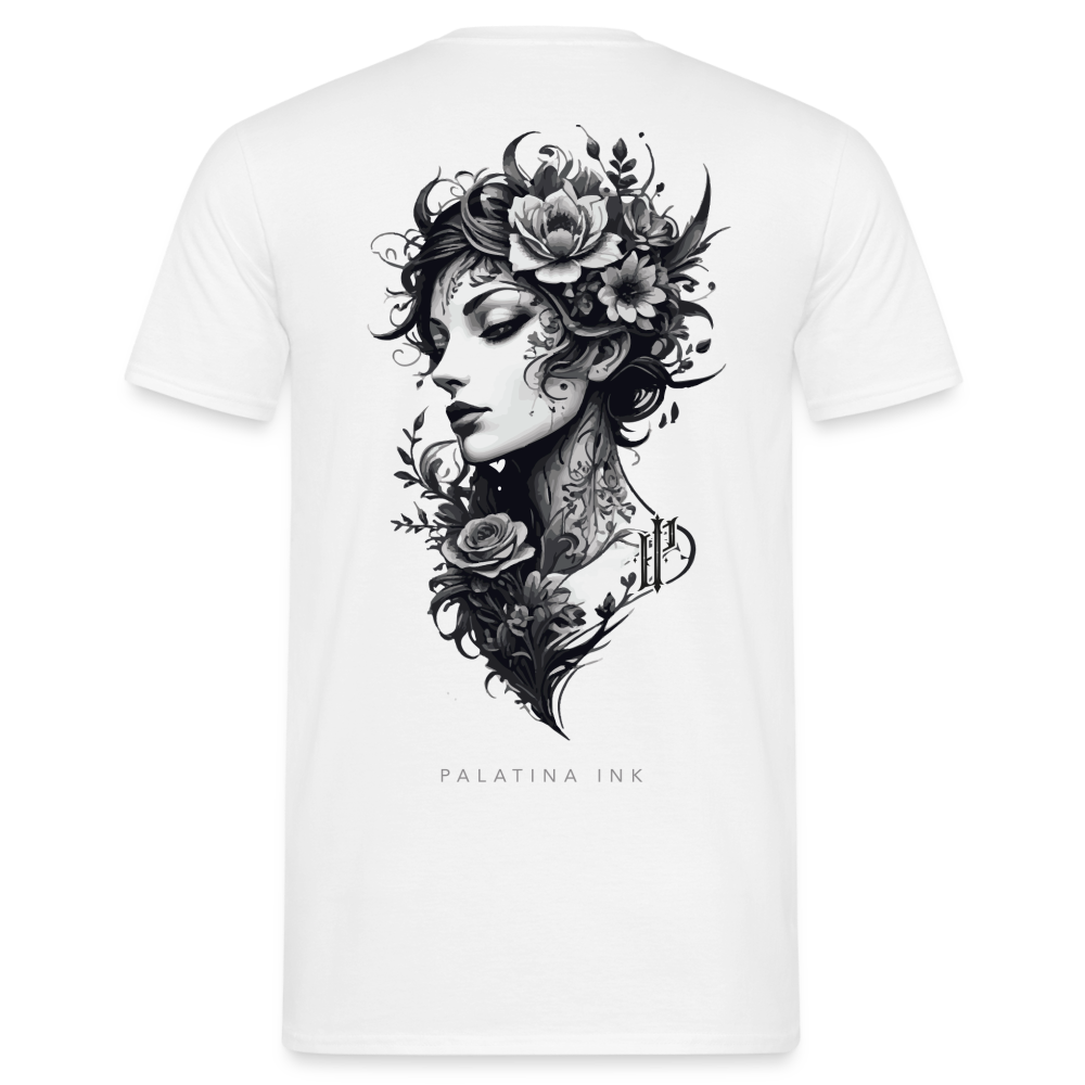 T-Shirt für Männer "Diana" - weiß  - Palatina Ink