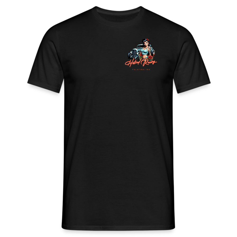 T-Shirt für Männer "Hotrod Racing" - Schwarz  - Palatina Ink