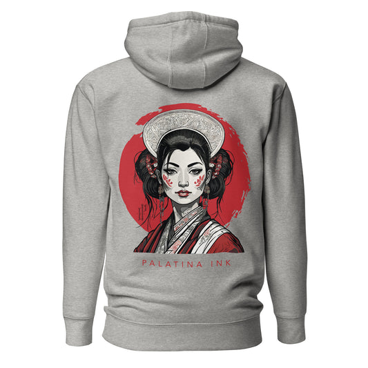 Premium Hoodie für Männer "Red Geisha"